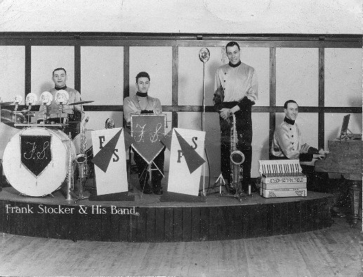 frank stocker band, real photo