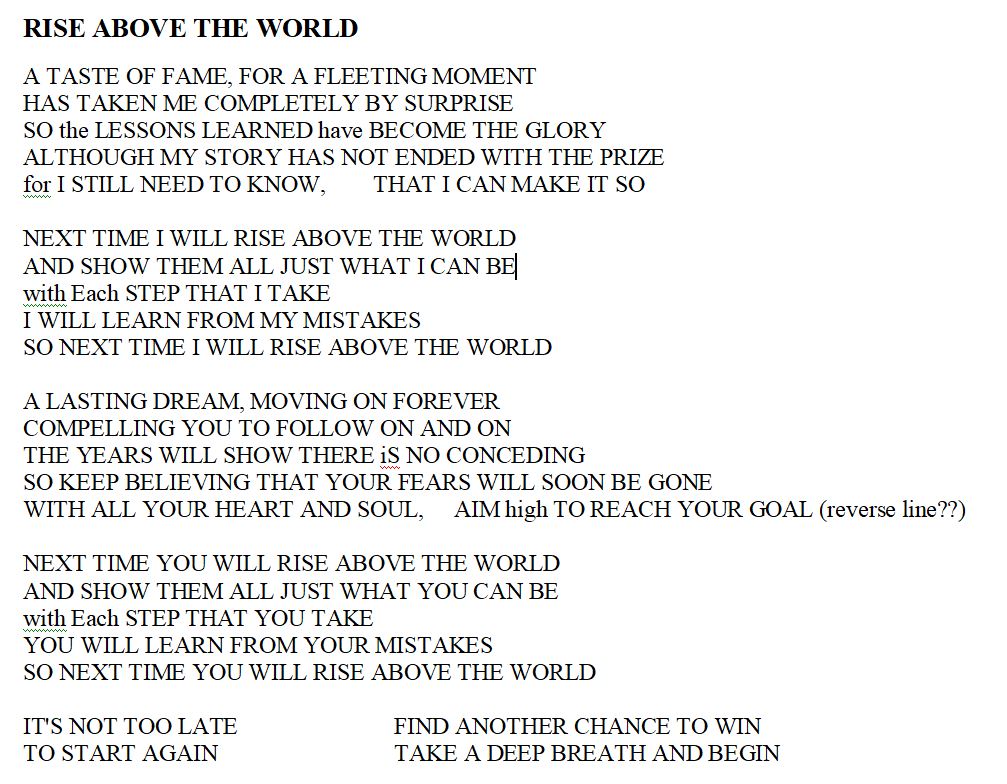 rise above the world