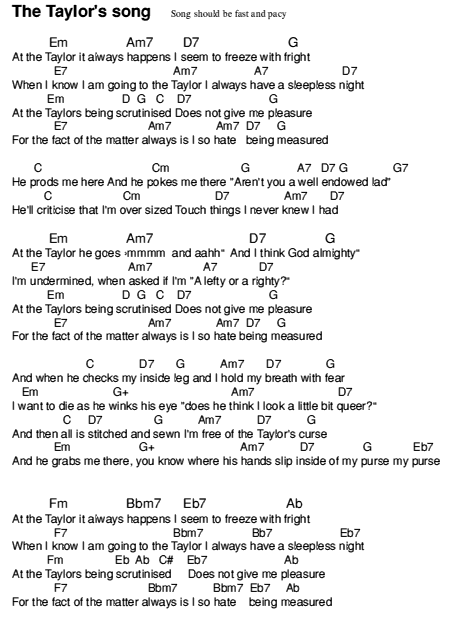 The tailor's song